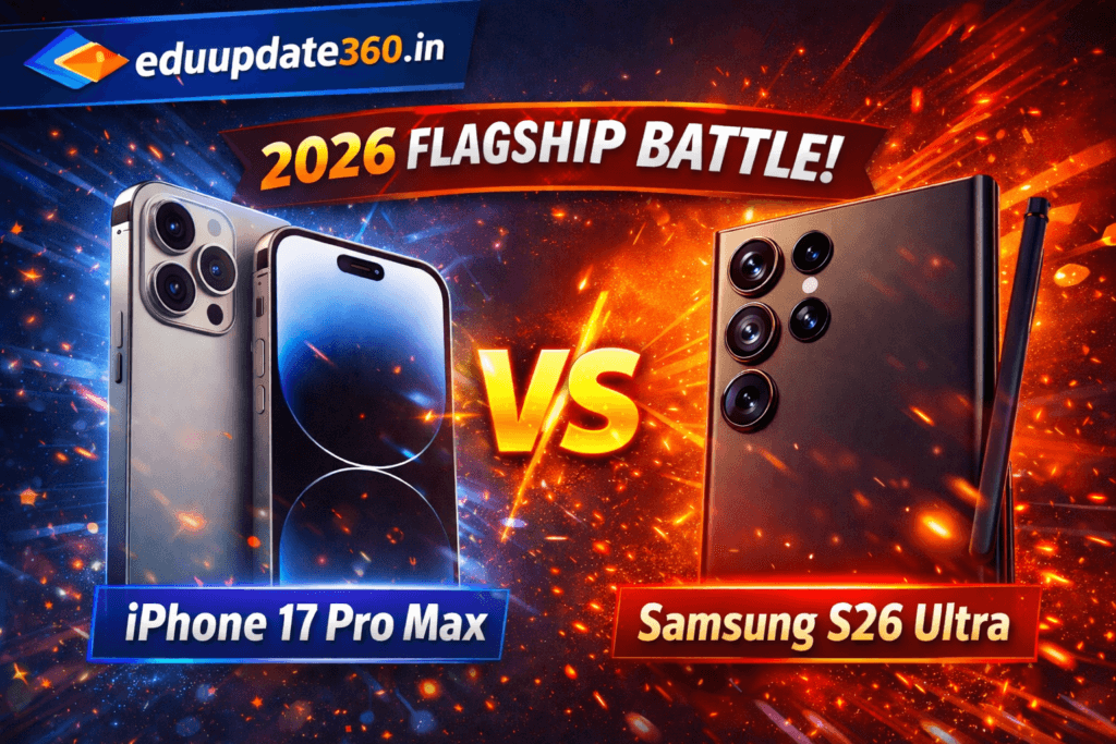 iPhone 17 Pro Max vs Samsung S26 Ultra 2026 Comparison - eduupdate360.in