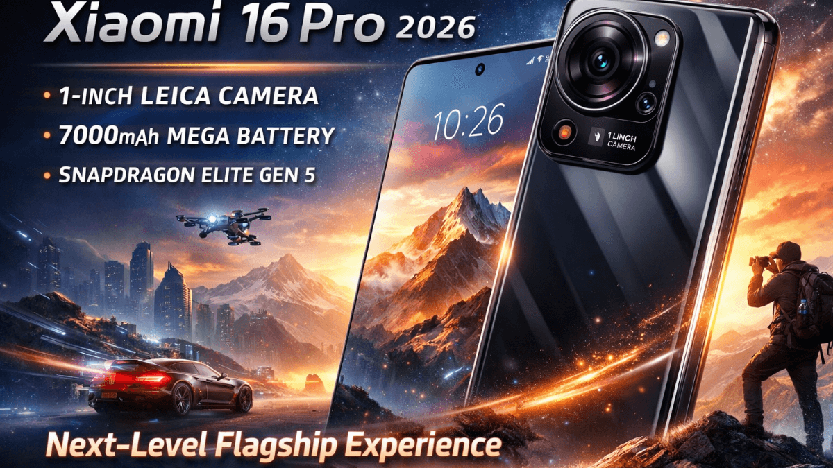Main Xiaomi 16 Pro 2026 Phone Image
Xiaomi 16 Pro 2026 in premium glass finish showing 6.85-inch Dynamic AMOLED display with vibrant colors and sleek design.