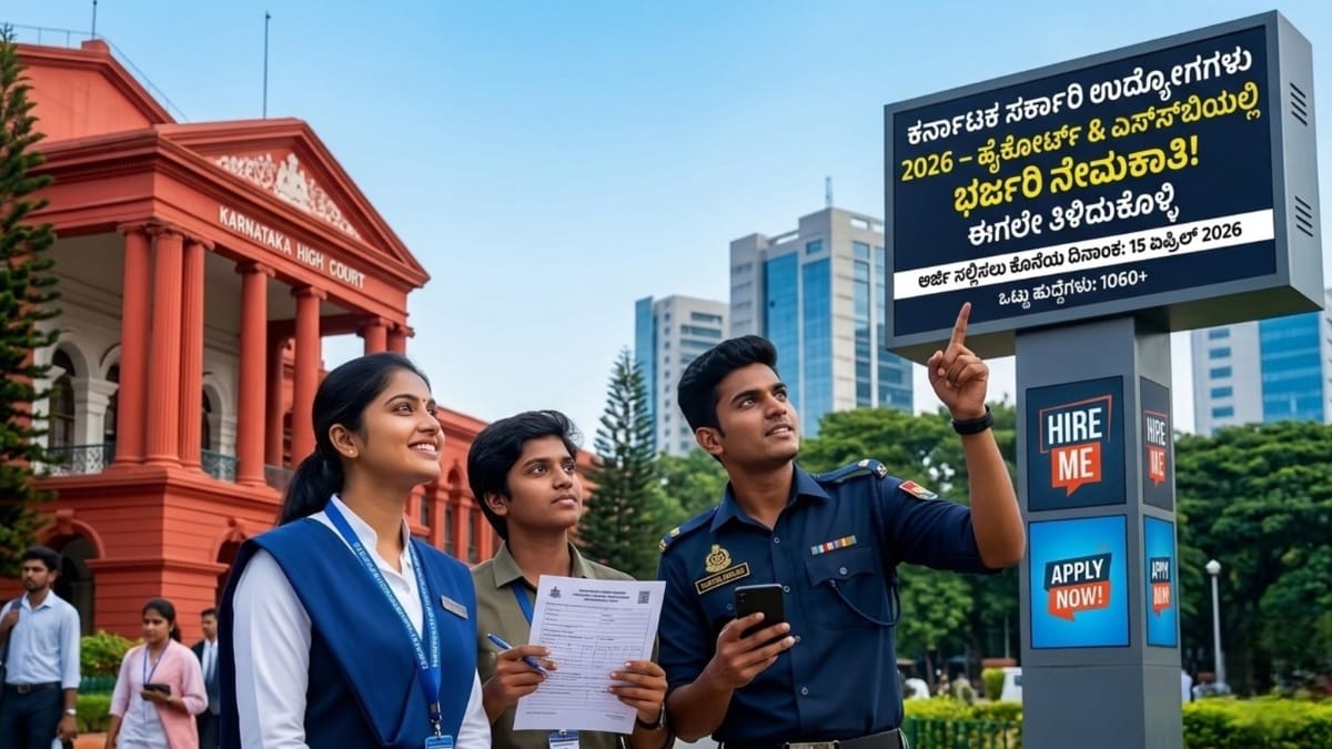 ಕರ್ನಾಟಕ ಸರ್ಕಾರಿ ಉದ್ಯೋಗಗಳು 2026 – ಹೈಕೋರ್ಟ್ ಮತ್ತು ಎಸ್‌ಎಸ್‌ಬಿ ನೇಮಕಾತಿ ವಿವರಗಳು”
